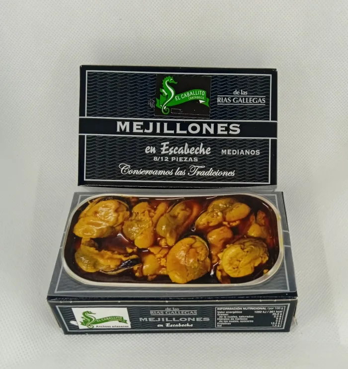 Mejillones 8/12 en Escabeche