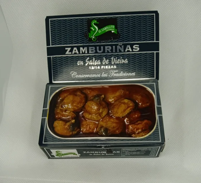 Zamburiñas 12/14 en Salsa de Viera